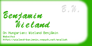 benjamin wieland business card